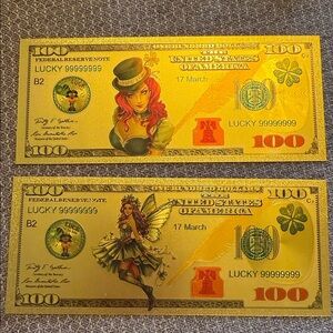 Fantasy Gold Novelty Bills